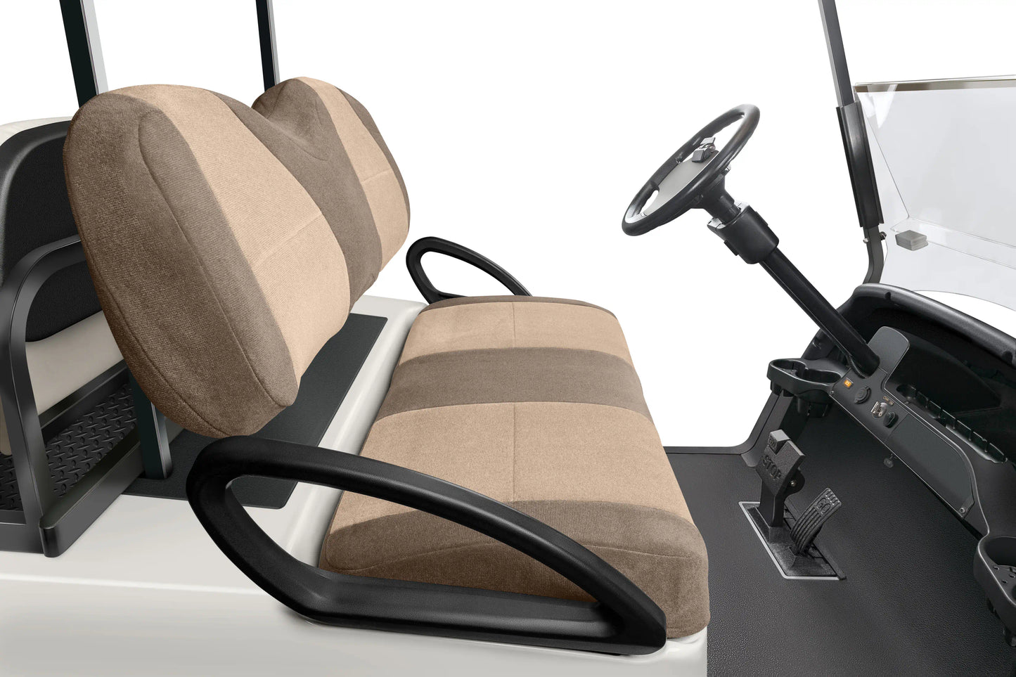 Velour Taupe and Tan