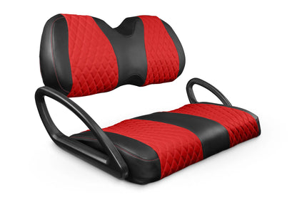 Quilted Diamond Black and Red