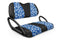 Neo-Hawaiian Golf Cart Seat Covers - Neo-Hawaiian Blue / Club Car Precedent / Tempo / Onward
