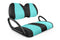 Neo-Sport Golf Cart Seat Covers - Neo-Sport Black and Teal / Club Car Precedent / Tempo / Onward
